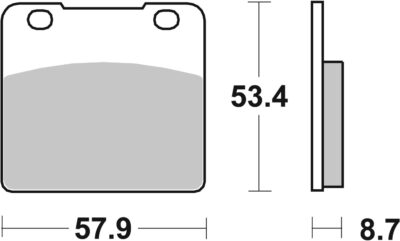 PLAQUETTES DE FREIN  577DCC - SBS