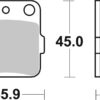 PLAQUETTES DE FREIN  584HF - SBS