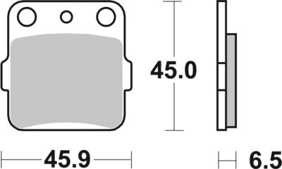 PLAQUETTES DE FREIN  584HF - SBS