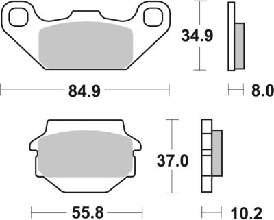 PLAQUETTES DE FREIN  591HF - SBS