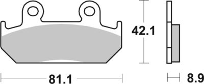 PLAQUETTES DE FREIN  593DCC - SBS