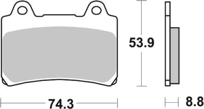 PLAQUETTES DE FREIN  613DCC - SBS