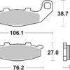 PLAQUETTES DE FREIN  615RQ - SBS