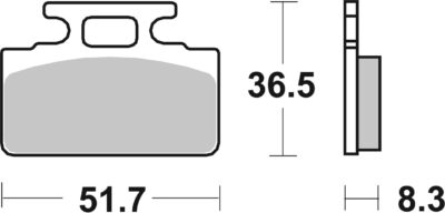 PLAQUETTES DE FREIN  618RQ - SBS