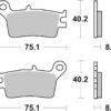 PLAQUETTES DE FREIN  629HF - SBS