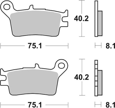 PLAQUETTES DE FREIN  629HF - SBS