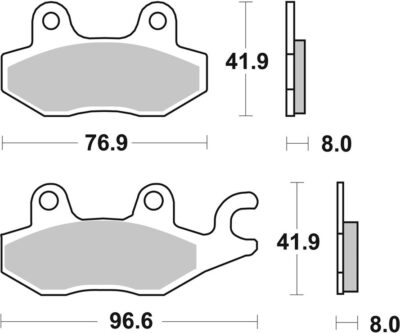 PLAQUETTES DE FREIN  638RST - SBS
