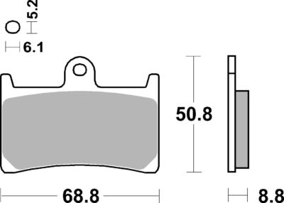 PLAQUETTES DE FREIN  639HF - SBS