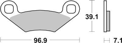 PLAQUETTES DE FREIN  642HF - SBS