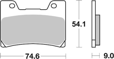 PLAQUETTES DE FREIN  645DCC - SBS