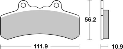 PLAQUETTES DE FREIN  658H.CT - SBS
