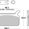 PLAQUETTES DE FREIN 668H.LS Harley Davidson FLHR 1340 Road King - SBS