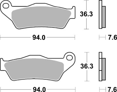 PLAQUETTES DE FREIN  671CS - SBS