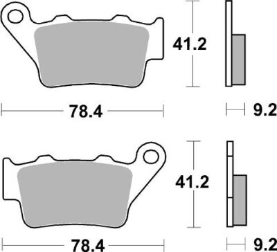 PLAQUETTES DE FREIN  675RQ - SBS