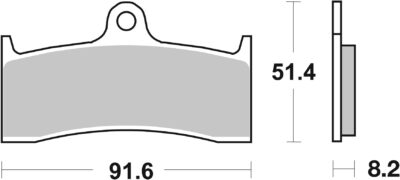 PLAQUETTES DE FREIN  676 RQ - SBS