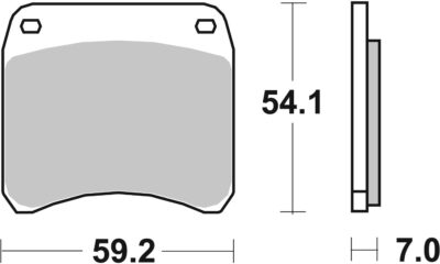 PLAQUETTES DE FREIN  698HF - SBS