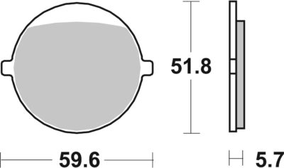 PLAQUETTES DE FREIN  699HF - SBS