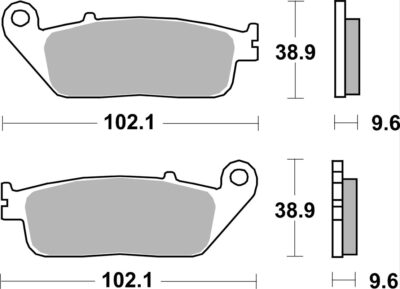 PLAQUETTES DE FREIN  700RST - SBS