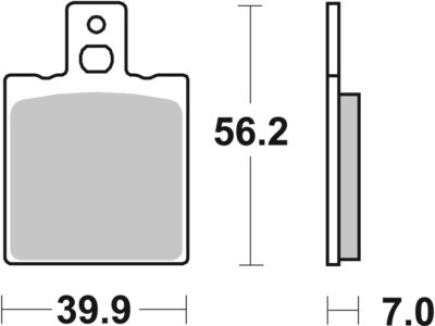PLAQUETTES DE FREIN  718 RSI - SBS