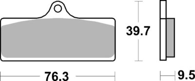PLAQUETTES DE FREIN  785 RS - SBS