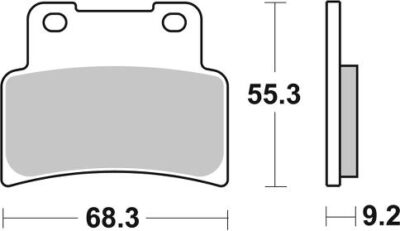 PLAQUETTES DE FREIN  844RST - SBS