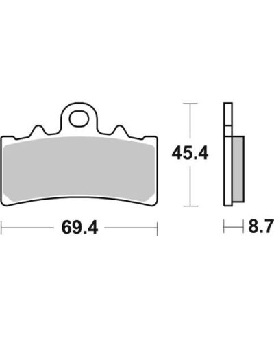 PLAQUETTES DE FREIN  877 RST - SBS