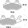 PLAQUETTES DE FREIN  878HF - SBS