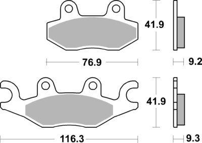 PLAQUETTES DE FREIN  878HF - SBS