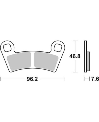 PLAQUETTES DE FREIN  898PSI - SBS