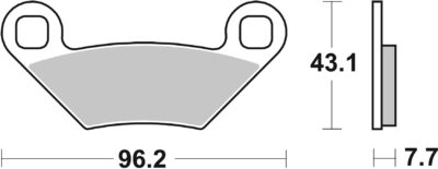 PLAQUETTES DE FREIN  899RSI - SBS