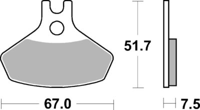 PLAQUETTES DE FREIN  907SI - SBS