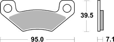 PLAQUETTES DE FREIN  908SI - SBS