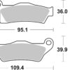 PLAQUETTES DE FREIN  910SI - SBS
