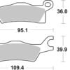 PLAQUETTES DE FREIN  911SI - SBS