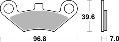 PLAQUETTES DE FREIN  914RSI - SBS