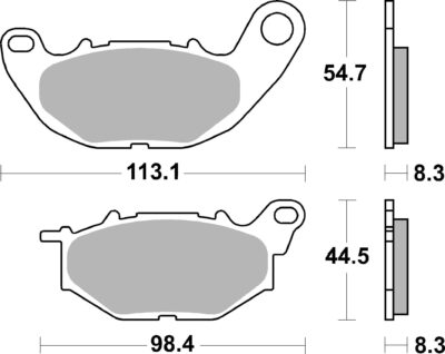 PLAQUETTES DE FREIN  931HF - SBS