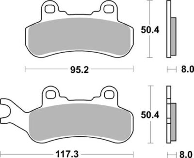 PLAQUETTES DE FREIN  956PSI - SBS