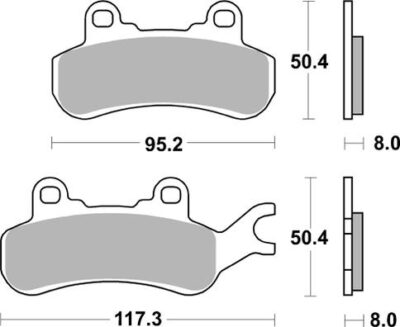 PLAQUETTES DE FREIN  957PSI - SBS