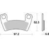 PLAQUETTES DE FREIN  970SI - SBS