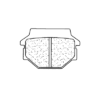 Plaquettes de frein arrière cross 2306X59 - CL Brakes