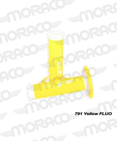 Poignées 791 Blanc/Jaune Fluo 22/25 - Progrip