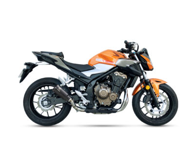 ECHAPPEMENT MK2 INOX NOIR HONDA CB 500 F, CBR 500 R ANNEE 2019, 2020, 2021, 2022 - IXRACE