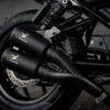 ECHAPPEMENT MK2 INOX NOIR HONDA REBEL CMX 1100 ANNEE 2021, 2022 - IXRACE