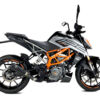 ECHAPPEMENT MK2 INOX NOIR KTM DUKE 125 ANNEE 2021, 2022 - IXRACE