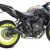 ECHAPPEMENT MK2 INOX NOIR YAMAHA MT 07 ANNEE 2014, 2015, 2016, 2017, 2018, 2019, 2020 - IXRACE