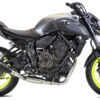 ECHAPPEMENT MK2 INOX NOIR YAMAHA MT 07 ANNEE 2014, 2015, 2016, 2017, 2018, 2019, 2020 - IXRACE
