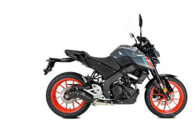 ECHAPPEMENT MK2 INOX NOIR YAMAHA MT 125 ANNEE 2021, 2022 - IXRACE