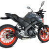 ECHAPPEMENT MK2 INOX NOIR YAMAHA MT 125 ANNEE 2021, 2022 - IXRACE