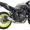 ECHAPPEMENT MK2 INOX YAMAHA MT 07 ANNEE 2014, 2015, 2016, 2017, 2018, 2019, 2020 - IXRACE
