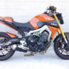Échappement Inox Noir Brossé MT-09, 14-, XSR 900, 16-, avec catalyseur. - TAKKONI